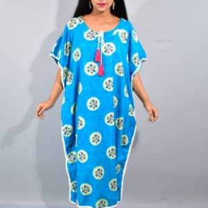 BDROX Blue Kaftan Nighty