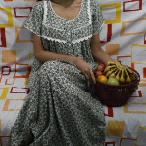 BDROX Premium Quality Designer Maxi Nighty with GreenColour_meesho#BFCNGF00000000170_Amazon#BFCNGF00000000166