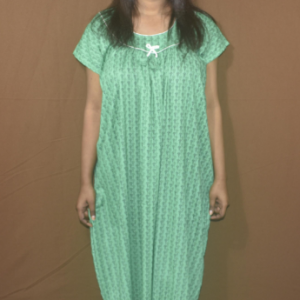 BDROX Cotton Green Maxi Nighty