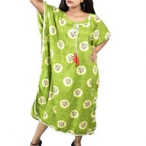 BDROX Green Kaftan Nighty