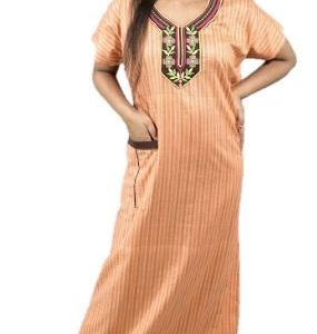 BDROX Cotton Orenge Maxi Nighty