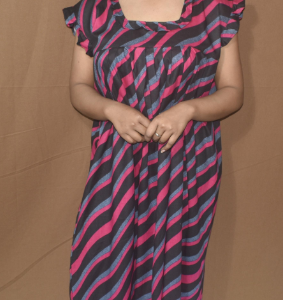 BDROX Cotton Black base Pink Wave Printed Maxi Nighty_meesho#BFCNPF00000000259_Amazon#BFINRBKF000000482