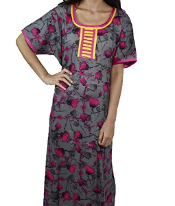 BDROX Cotton Graphite base Purple Flower Printed Maxi Nighty_meesho#eFeLoOsj_amazon#BDROX50CRESH_GBP