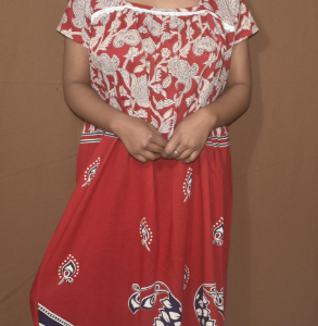 BDROX Indonesian Cotton Damini Peacock Printed Red Maxi Nighty_meesho#2127676104_