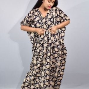 BDROX Blue Kaftan Nighty