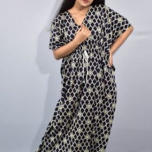 BDROX Blue Kaftan Nighty