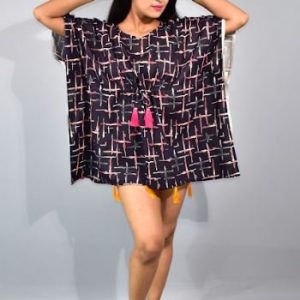 BDROX Blue Short Kaftan Nighty