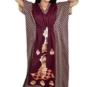 BDROX Indonesian marron Kaftan Nighty amazone_BFINRF00000000361