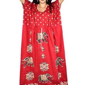 BDROX Indonesian Red Kaftan Nighty