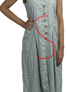 BDROX Rayon Green Kurti S size