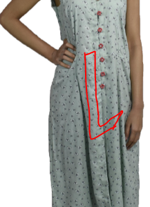 BDROX Rayon Green Kurti L size
