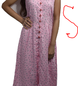 BDROX Rayon Pink Kurti S size