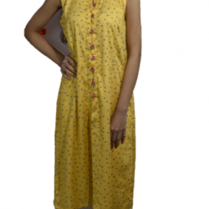 BDROX Rayon Yellow Kurti S size