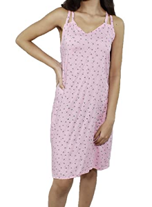 BDROX Short Rayon Designer nighty Pink M_Meesho#-S_IhFVJ_Amazon#BDROX57RSN_PK_M
