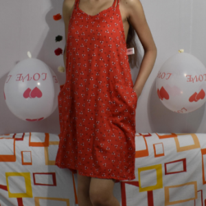 BDROX Short Rayon Designer nighty Red L_Meesho#BFRNNRL0000000175_Amazon#BDROX57RSN_R_L