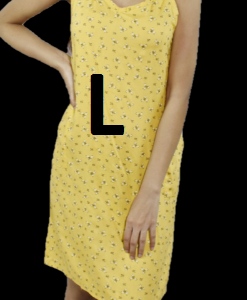 BDROX Short Rayon Designer nighty yellow L_meesho#00WCvTuZ_Amazon#BDROX57RSN_Y_L