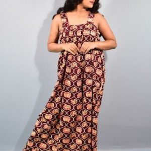 BDROX Indonesian Marron Maxi Nighty_amazon#BFCNRF00000000257