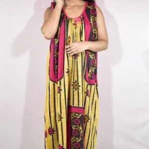 BDROX Cotton Pink Maxi Nighty