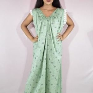 BDROX Cotton Blue Maxi Nighty
