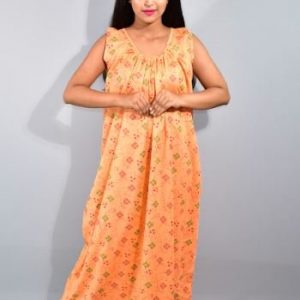 BDROX Cotton Orenge Maxi Nighty_Meesho#MBFCNRF0000000069