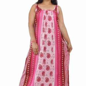 Pink Round Neck Narrow Sleeve