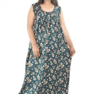 Green Sleeveless Maxi Nighty