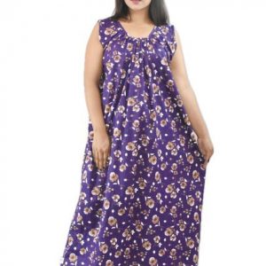Purple Sleeveless Maxi Nighty
