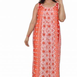 Red Round Neck Narrow Sleeve
