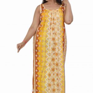 Yellow Round Neck Narrow Sleeve