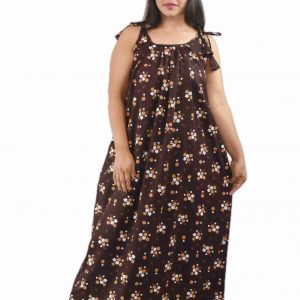 Dark Purple Ribbon Maxi Nighty