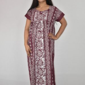 Cotton Maroon Nighty