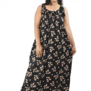 Black Ribbon Maxi Nighty