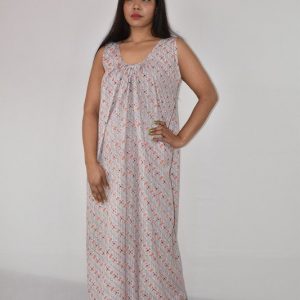 WHITE OREANGE MAXI NIGHTY