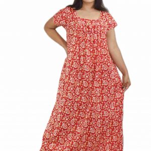 Red Square Neck Short Sleeve with chord