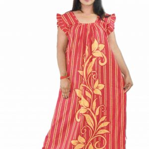 Pink Square Neck Pleated Sleeve