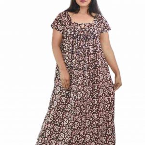 Maroon Square Neck Short Sleeve with chord