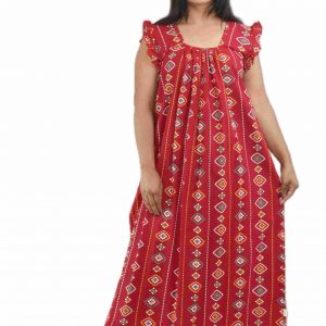 Pink Square Neck Pleated Sleeve
