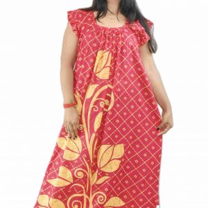 Pink Square Neck Pleated Sleeve