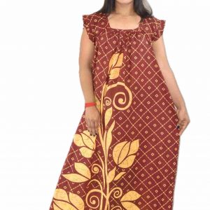 Dark Purple Square Neck Pleated Sleeve
