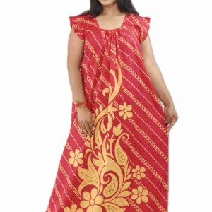 Maroon Square Neck Pleated Sleeve