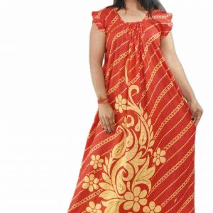 Green Square Neck Pleated Sleeve