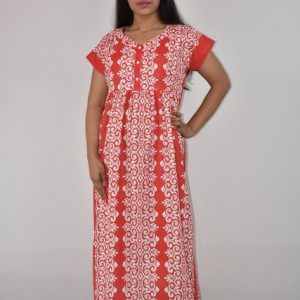 Cotton Red Nighty