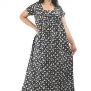Black Square Neck short Sleeve with Chord
