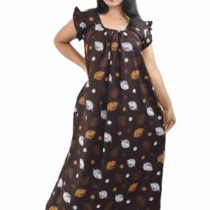 Dark Purple Square Neck Pleated Sleeve