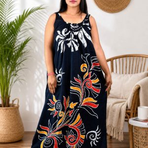 Navy Blue Procian Narrow Sleeve Nighty