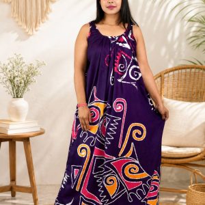 Blue Procian Narrow Sleeve Nighty