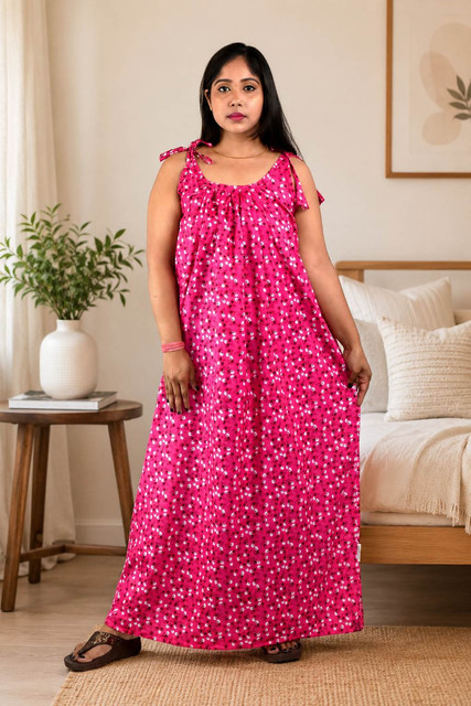 Pink Procian Ribbon Nighty