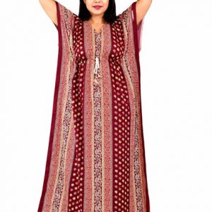 Maroon Indoneasin Kaftan