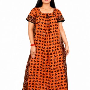 Brown Procian Square Neck Chord Nighty