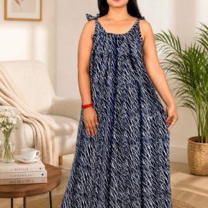 Navy Blue Procian Ribbon Nighty